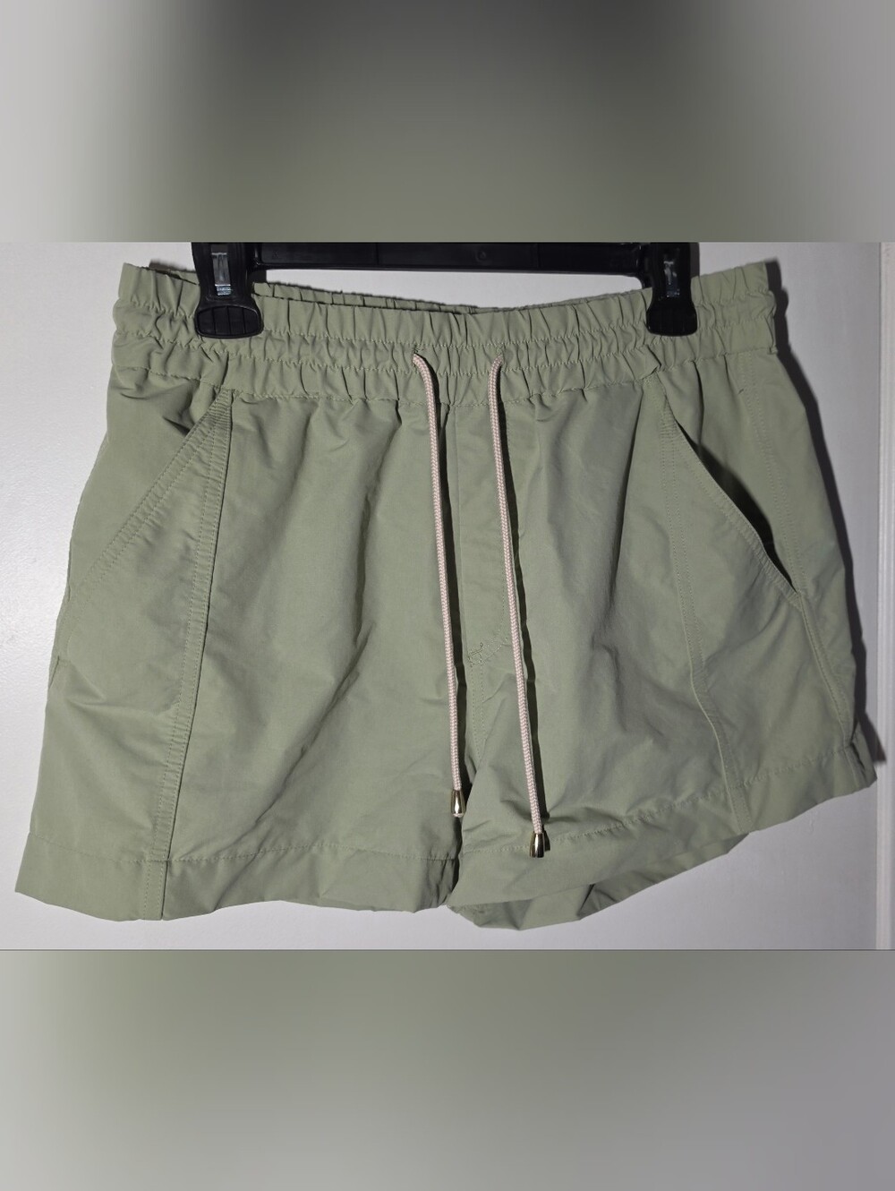 J. Crew Sage Green Elastic Waist Drawstring Athletic Shorts